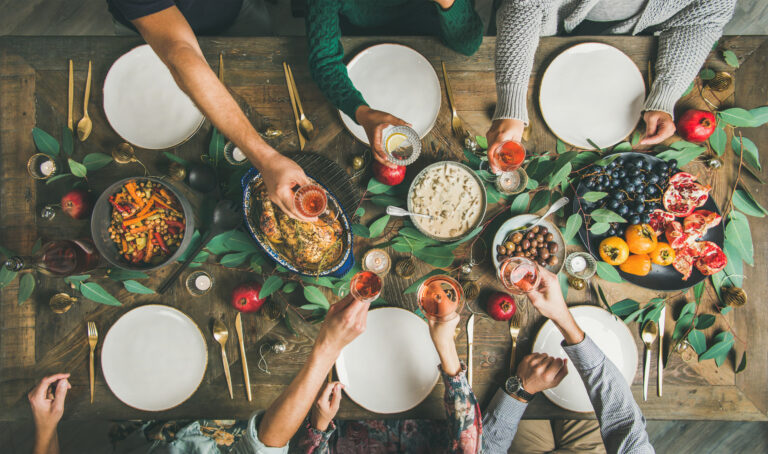 Frutas y verduras típicas de Navidad